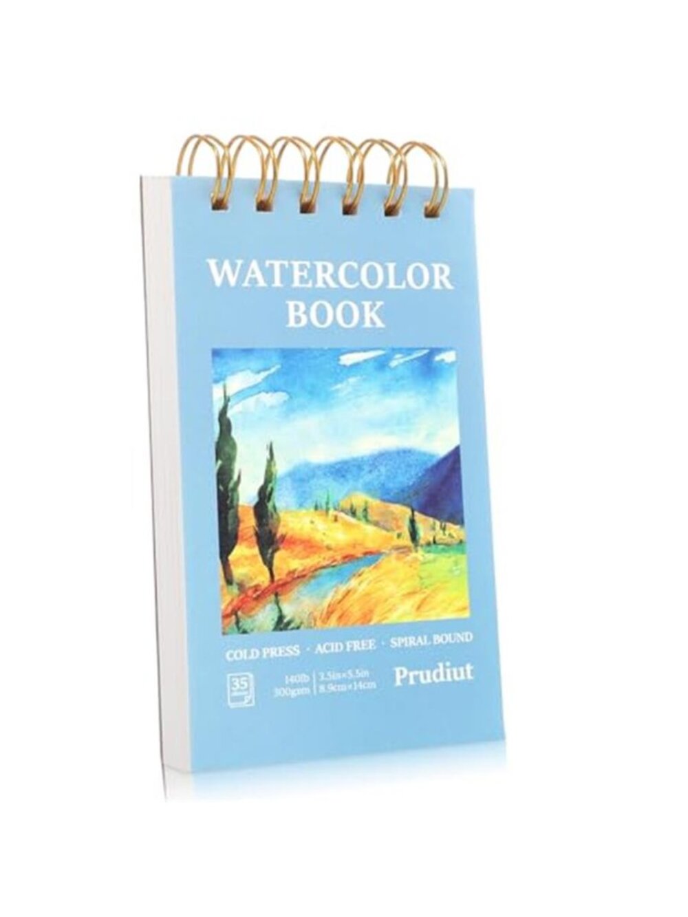35 Sheets Watercolor Paper Pad 3.5 x 5.5 in, 140 Lb Cold Press